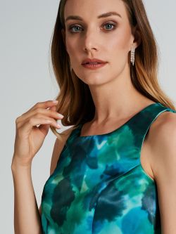 Fitted crop top with abstract print  Rinascimento