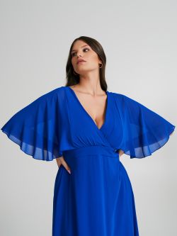 Curvy Georgette Empire-Waist Dress   Rinascimento