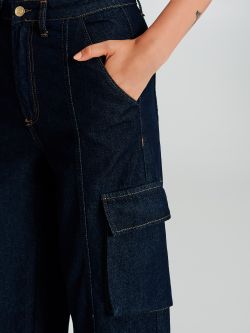 Pantaloni in denim cargo   Rinascimento