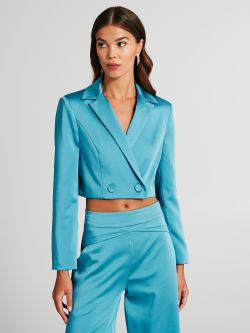 Two-Button cropped jacket  Rinascimento