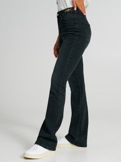Jeans a zampa dettaglio gioiello   Rinascimento