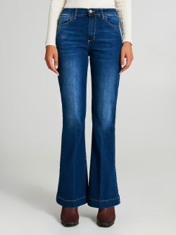 Jeans a zampa lavaggio sfumato  Rinascimento