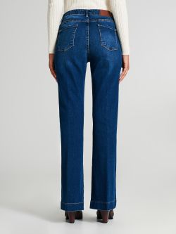 Jeans a zampa lavaggio sfumato  Rinascimento