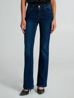 Jeans a zampa con tasca strass  Rinascimento