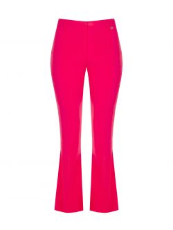 Curvy flared trousers in technical fabric  Rinascimento
