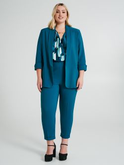 Offene Curvy-Jacke aus technischem Gewebe  Rinascimento