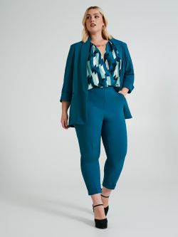Offene Curvy-Jacke aus technischem Gewebe  Rinascimento