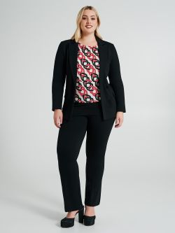 Curvy Open Jacket in Milano Stitch.  Rinascimento