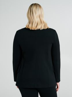 Curvy Open Jacket in Milano Stitch.  Rinascimento