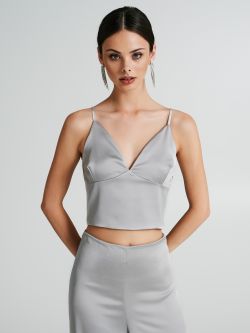 Crop top en satin  Rinascimento