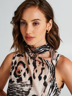 Top sfiancato animalier  Rinascimento