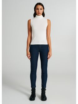100% ECOVERO® viscose sleeveless turtleneck top  Rinascimento