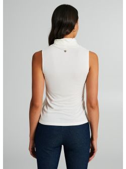 100% ECOVERO® viscose sleeveless turtleneck top  Rinascimento
