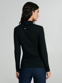 100% ECOVERO® viscose turtleneck top  Rinascimento