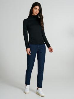 100% ECOVERO® viscose turtleneck top  Rinascimento