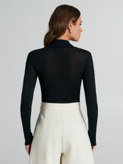 Cashmere-blend turtleneck knitted top  Rinascimento
