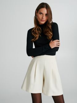Cashmere-blend turtleneck knitted top  Rinascimento
