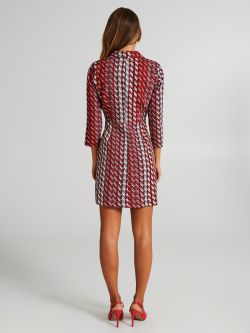 Geometric-print jacket dress  Rinascimento