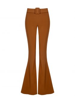 Flared trousers with belt   Rinascimento
