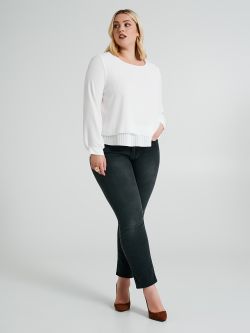 Blusa Curvy con plissè  Rinascimento
