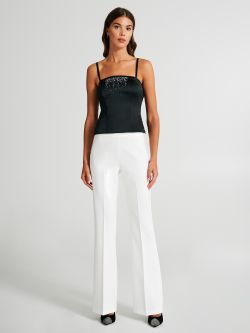 Top sfiancato con strass  Rinascimento