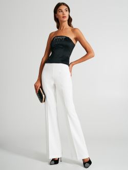 Top sfiancato con strass  Rinascimento