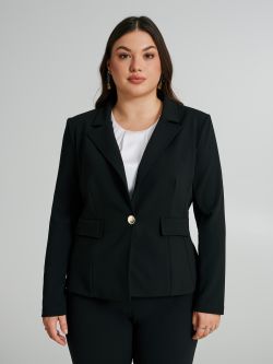 Curvy scuba crepe jacket  Rinascimento
