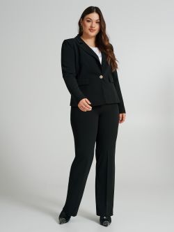 Curvy scuba crepe jacket  Rinascimento