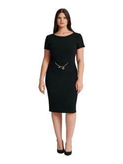 Curvy-Etuikleid mit Kette  Rinascimento