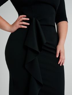 Curvy sheath dress with gathered detail  Rinascimento