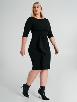 Curvy sheath dress with gathered detail  Rinascimento