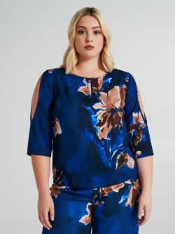 Curvy blouse with cut-out sleeves  Rinascimento