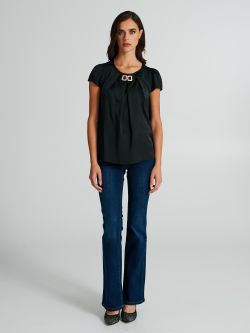 Blusa boxy con dettaglio gioiello  Rinascimento
