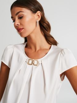 Boxy blouse with a jewel detail  Rinascimento