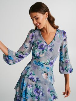 Flouncy floral print dress  Rinascimento