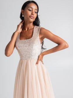 Dress with tulle skirt and train  Rinascimento