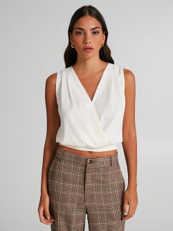 Crossover cowl-neck top  Rinascimento