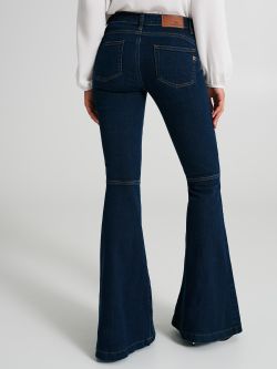 Jeans a zampa lavaggio scuro  Rinascimento
