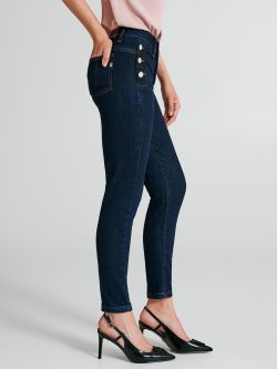 Skinny jeans with 6 buttons  Rinascimento