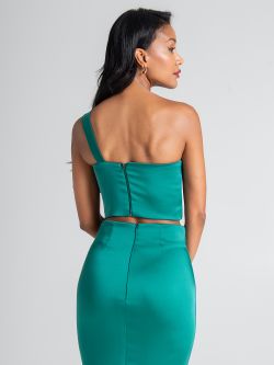 One-shoulder top with bow   Rinascimento
