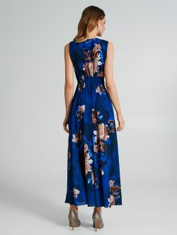 Floral-pattern empire waist dress  Rinascimento