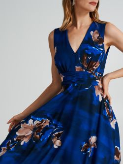Floral-pattern empire waist dress  Rinascimento