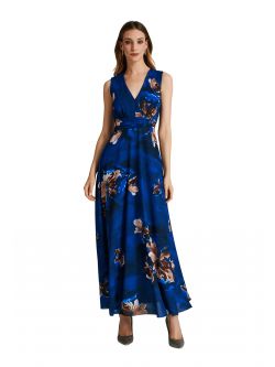 Floral-pattern empire waist dress  Rinascimento