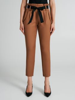 Pantaloni a carota in poliviscosa  Rinascimento