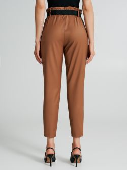 Pantaloni a carota in poliviscosa  Rinascimento