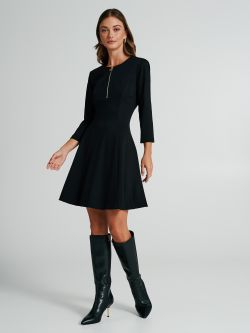 A-line dress with zip   Rinascimento