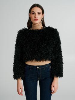 Fur online cropped jumper