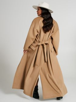 Cappotto lungo oversize con cintura  Rinascimento