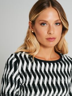 Maglia corta con stampa geometrica  Rinascimento