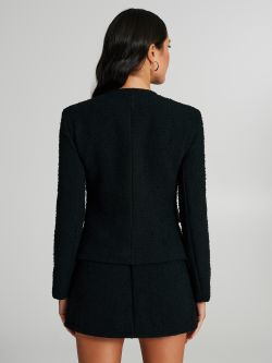 Woven matte jacket with contrasting edges  Rinascimento